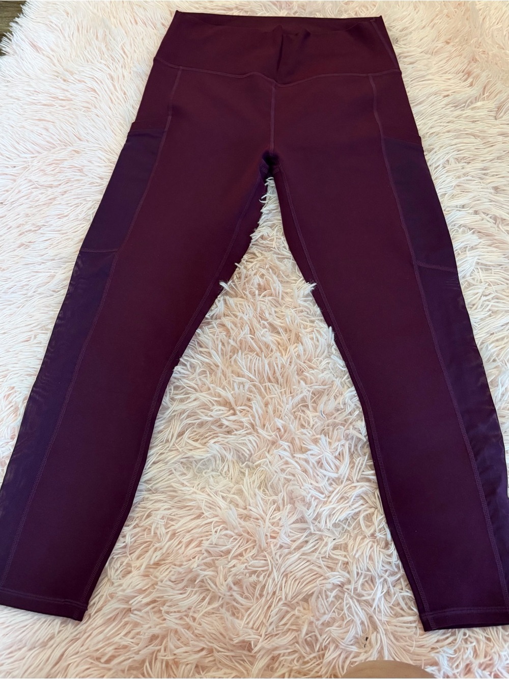 NWT Fabletics Burgundy Athletic Leggings